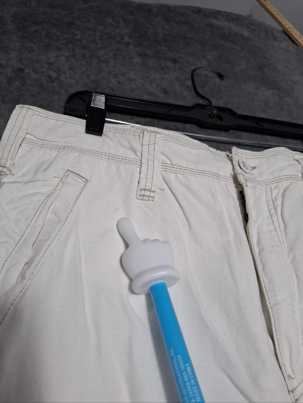 Jet Lag Cargo Shorts Camp Rugged Withe / Cream Utility Baggy Mens Size 36